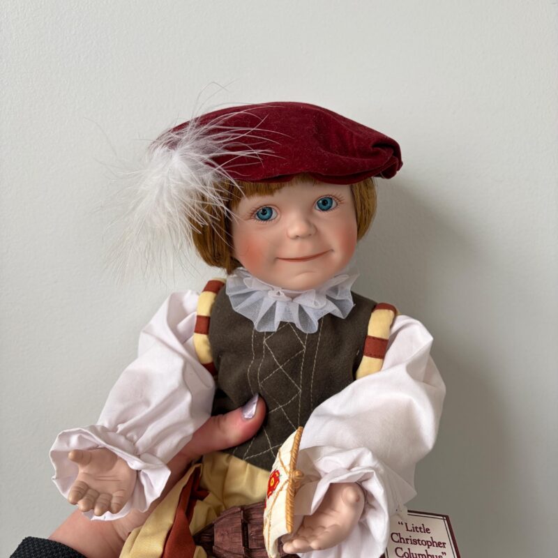 Little Christopher Columbus — Born To Be Famous — Edwin M. Knowles Collector Plate — 10″