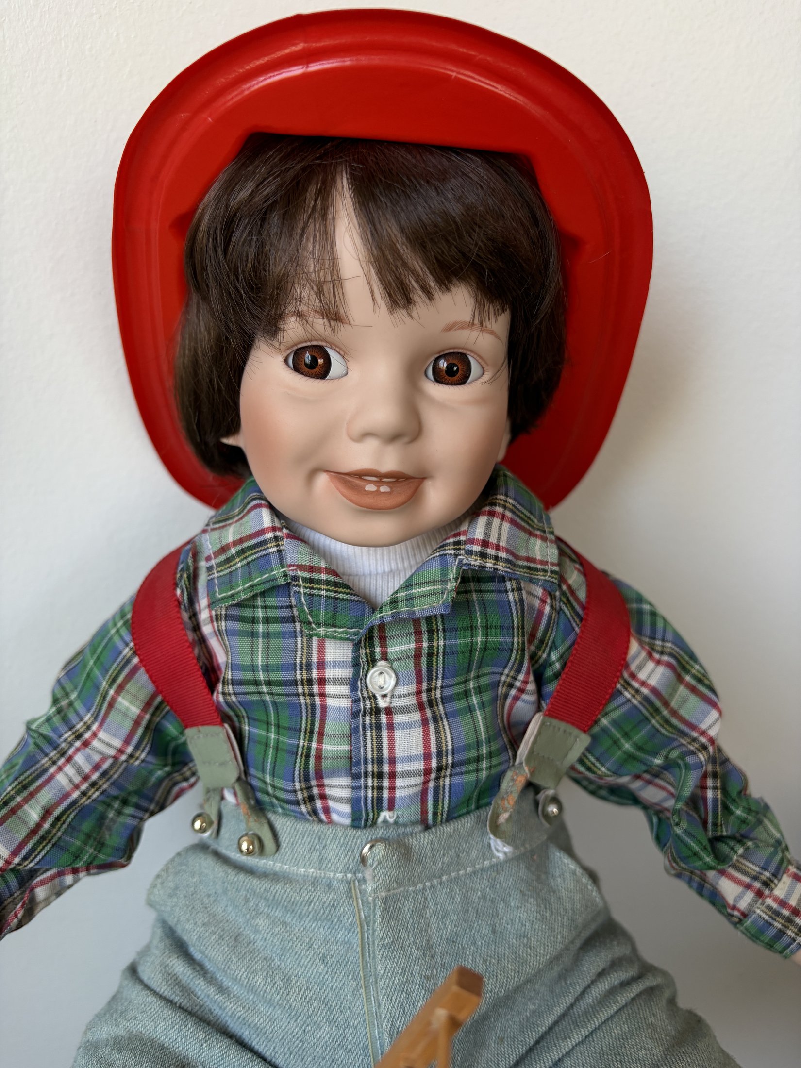 Danbury Mint 'David' Fire Chief Porcelain Doll by Elke Hutchens - Image 7