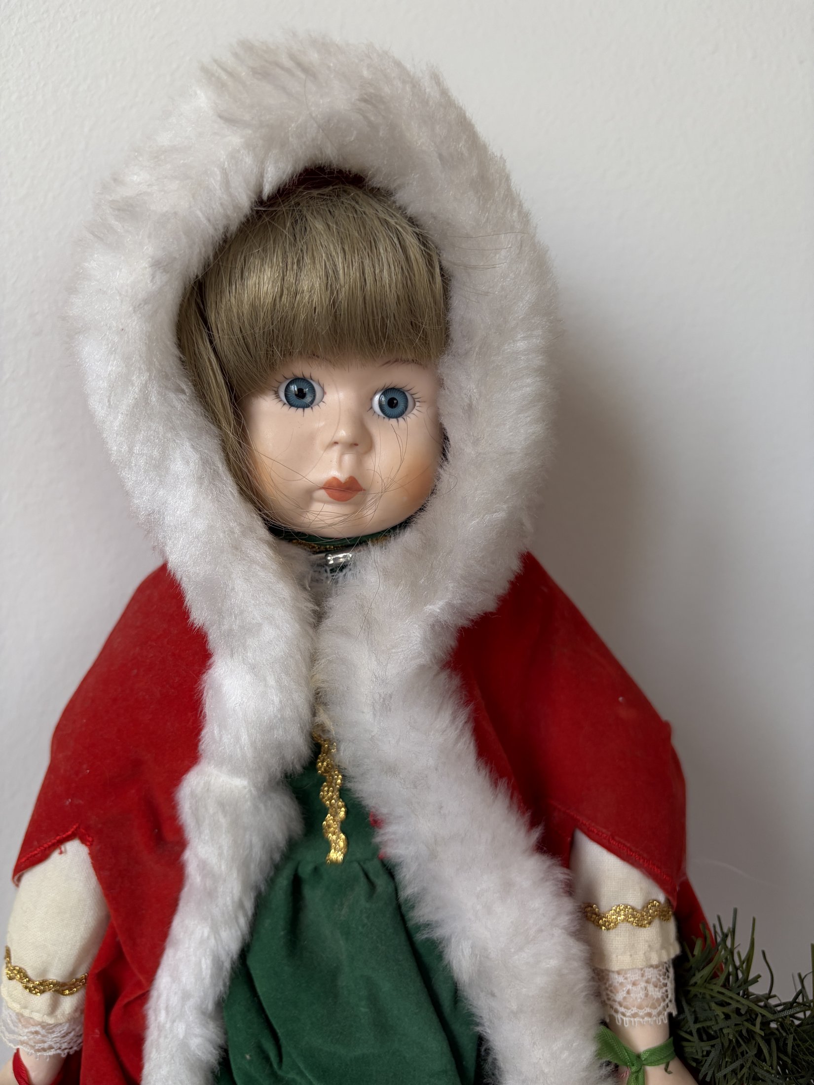 Brinn's Collectible Porcelain Doll Christmas Edition PGH. PA