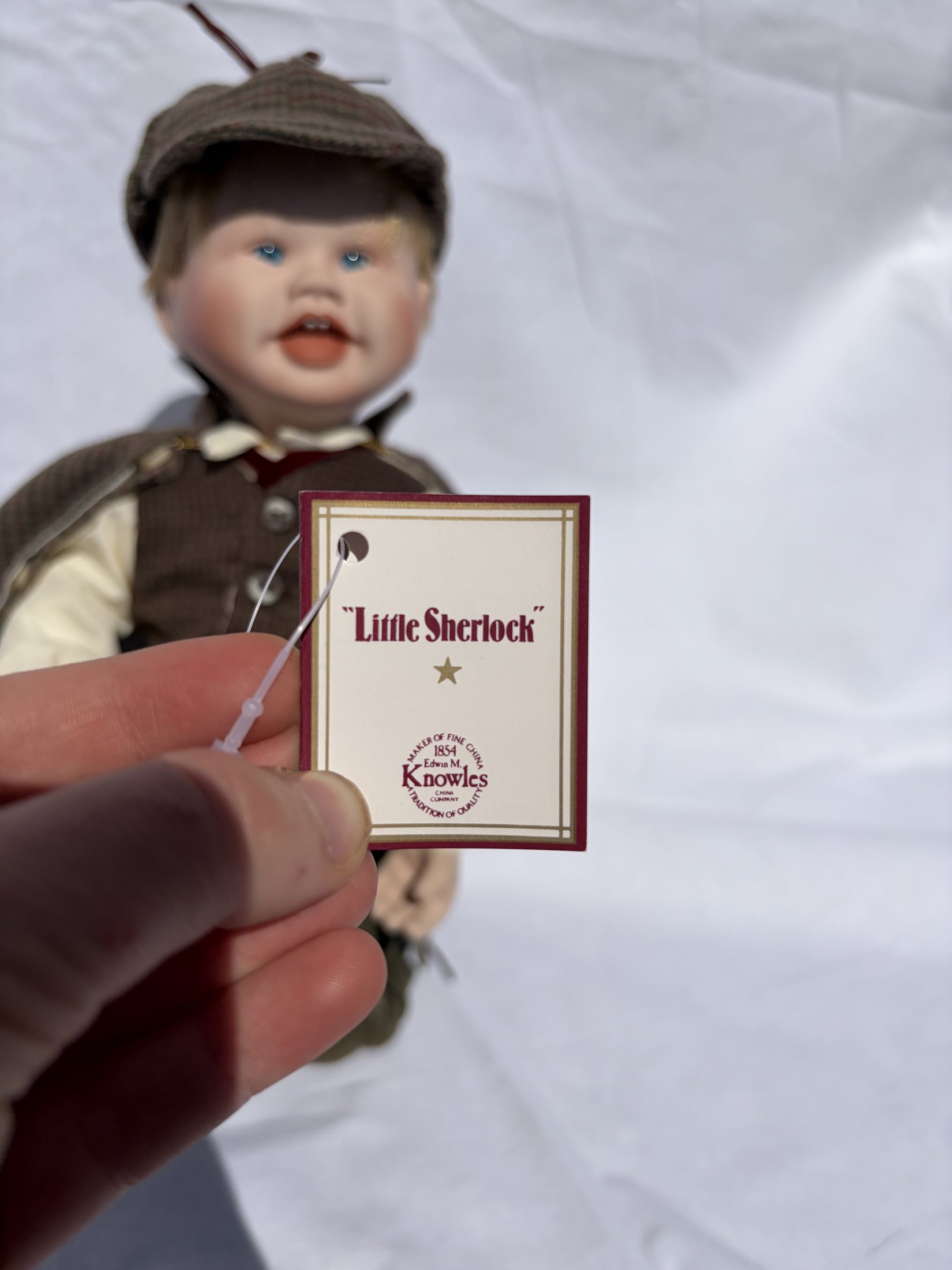 Edwin M. Knowles 'Little Sherlock' Porcelain Doll - Born to be Famous - Image 5