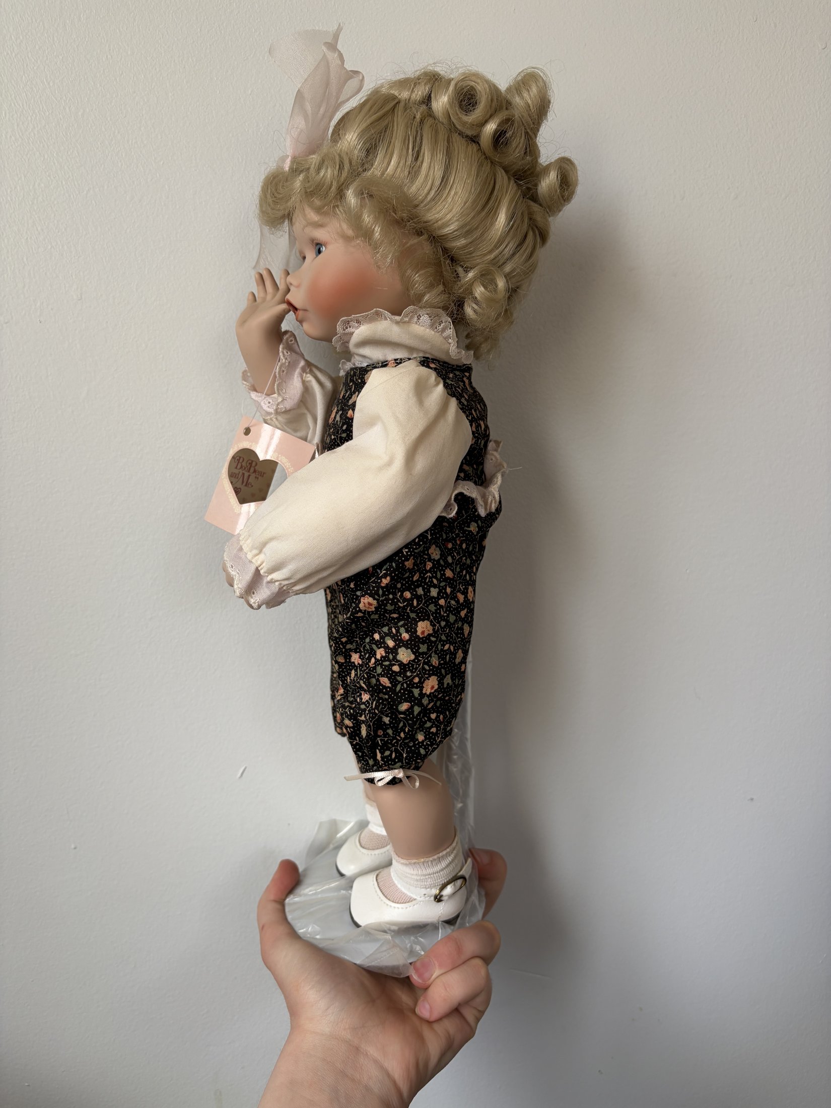 Jan Goodyear Porcelain Doll 'Evie' Boo Bear & Me 1991 Knowles - Image 2