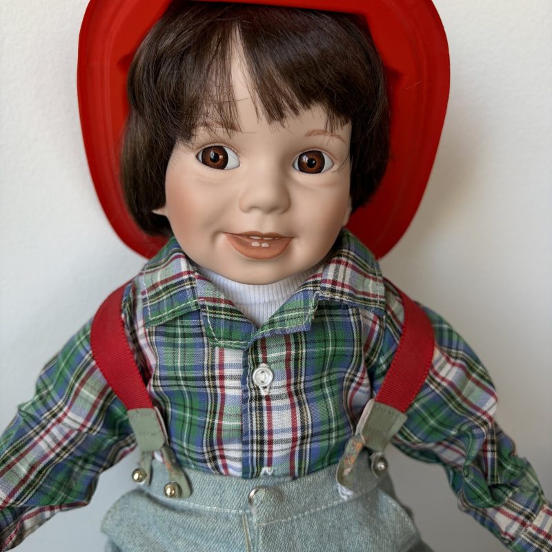 Danbury Mint ‘David’ Fire Chief Porcelain Doll by Elke Hutchens