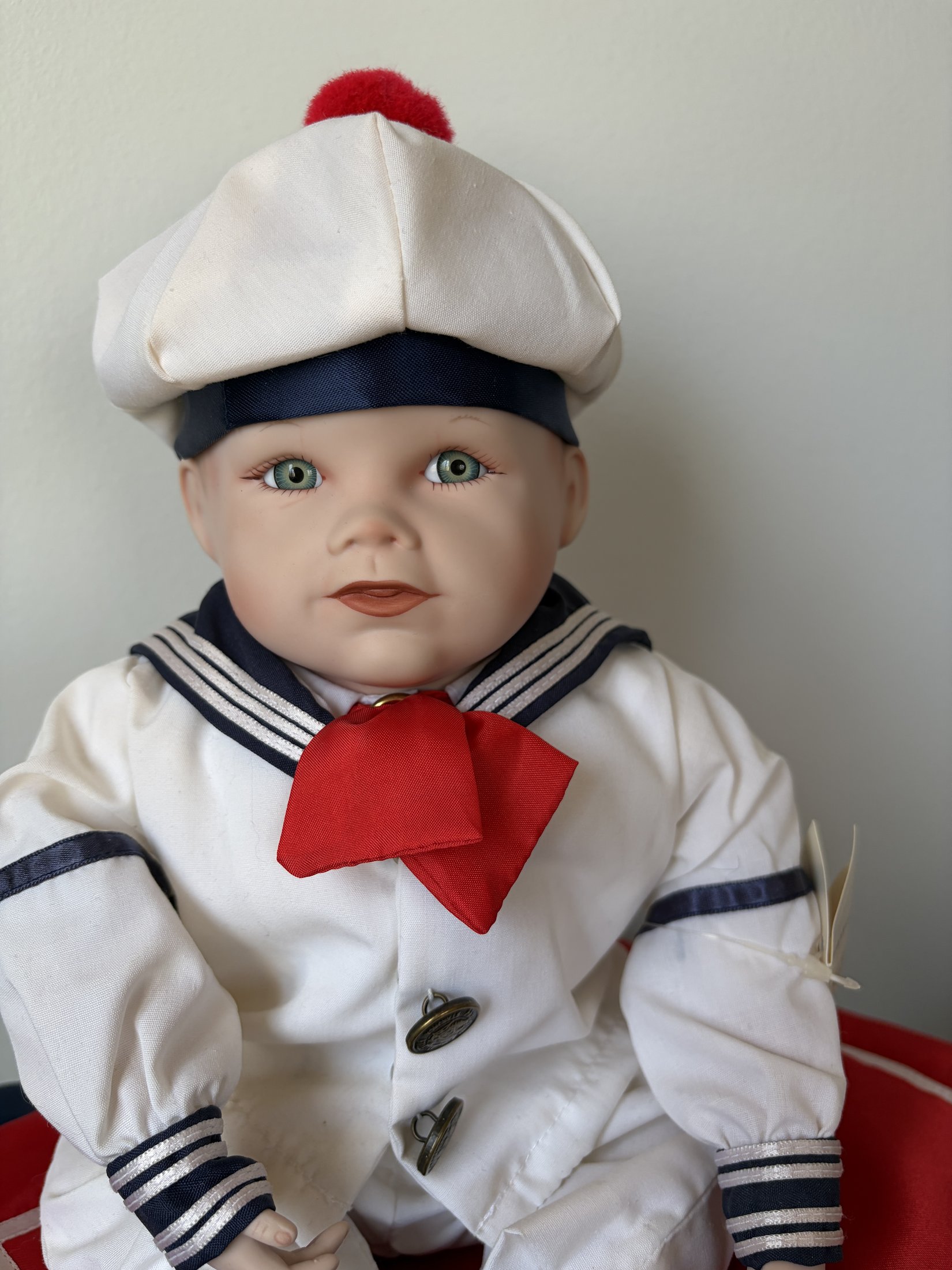 Yolanda Bello Porcelain Doll 'Matthew' Sailor Outfit Edwin M. Knowles - Image 7
