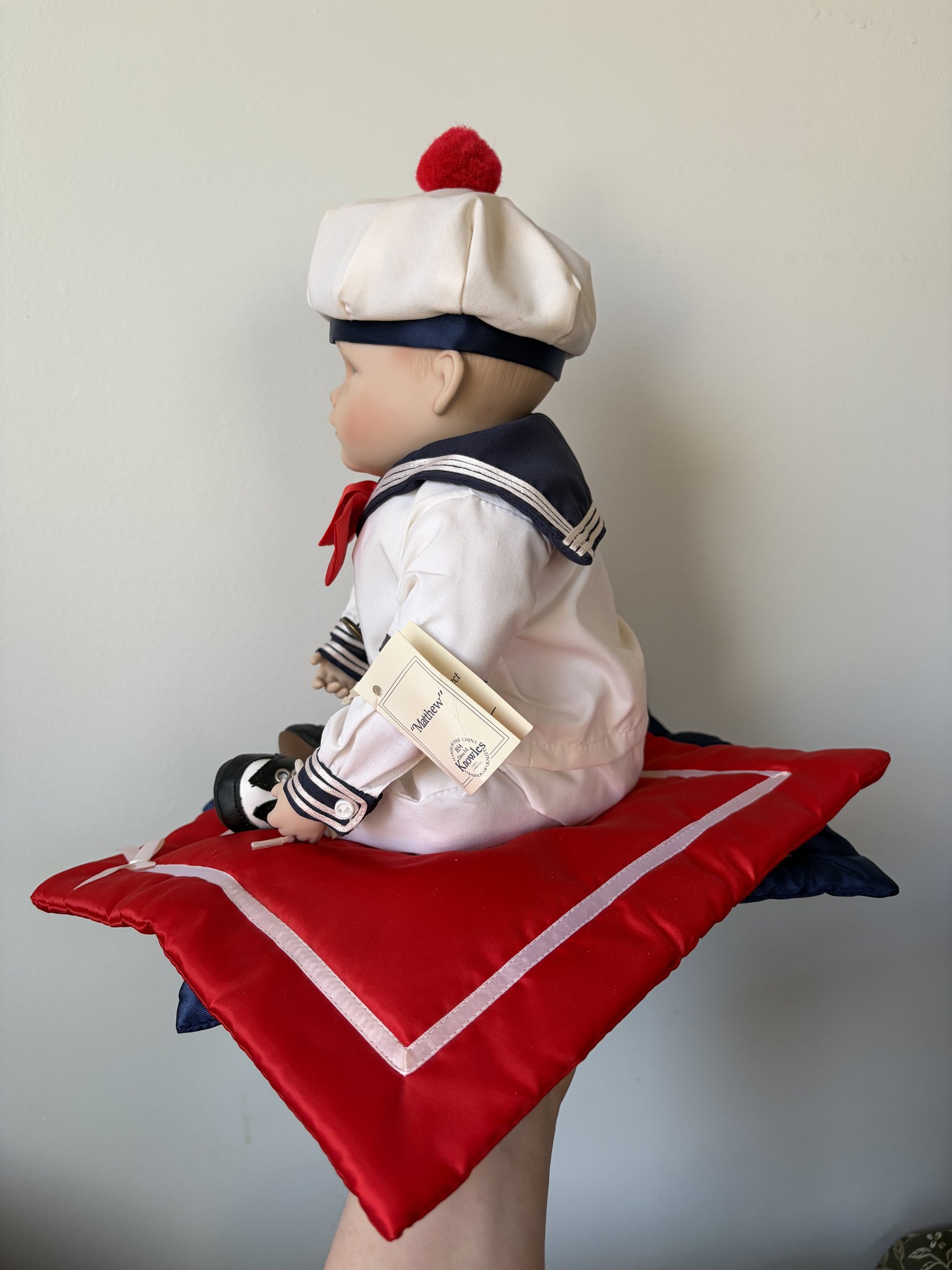 Yolanda Bello Porcelain Doll 'Matthew' Sailor Outfit Edwin M. Knowles - Image 5