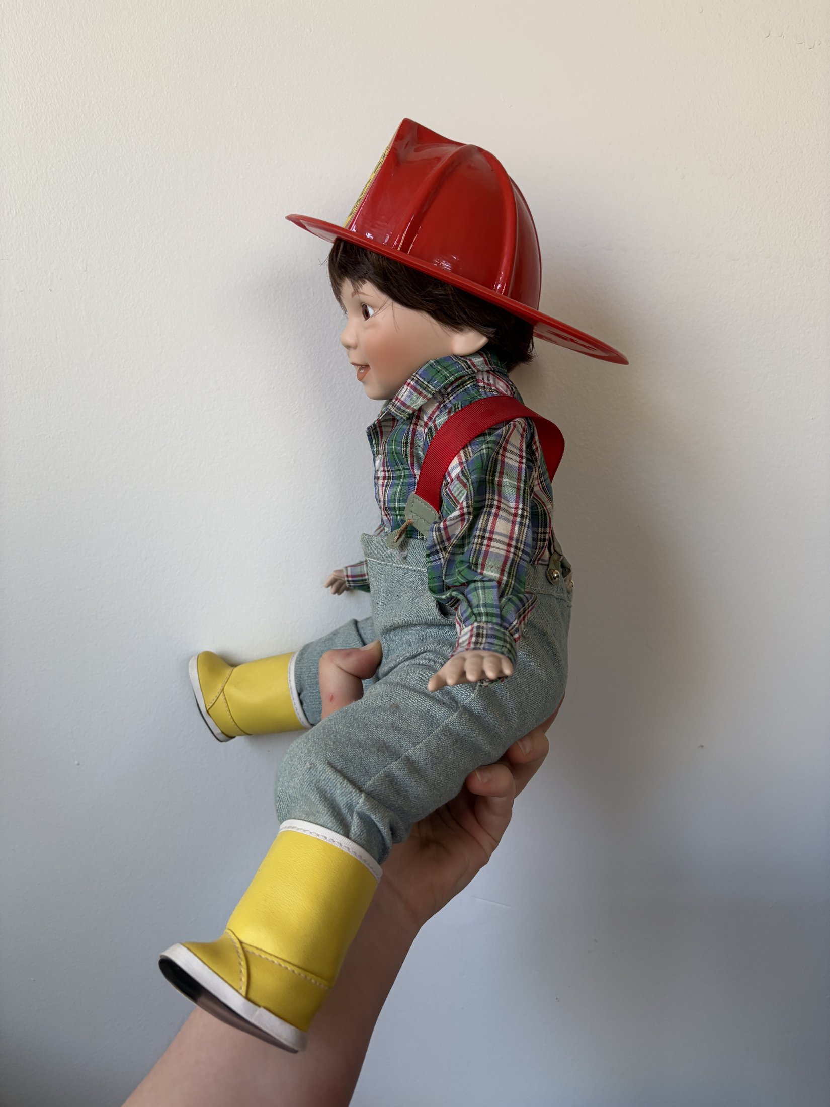 Danbury Mint 'David' Fire Chief Porcelain Doll by Elke Hutchens - Image 5