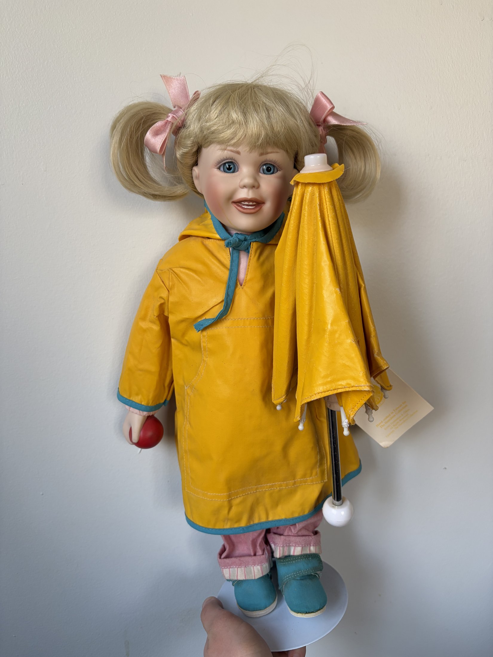 Rainy Day Pals Porcelain Doll by The Hamilton Collection - Image 2