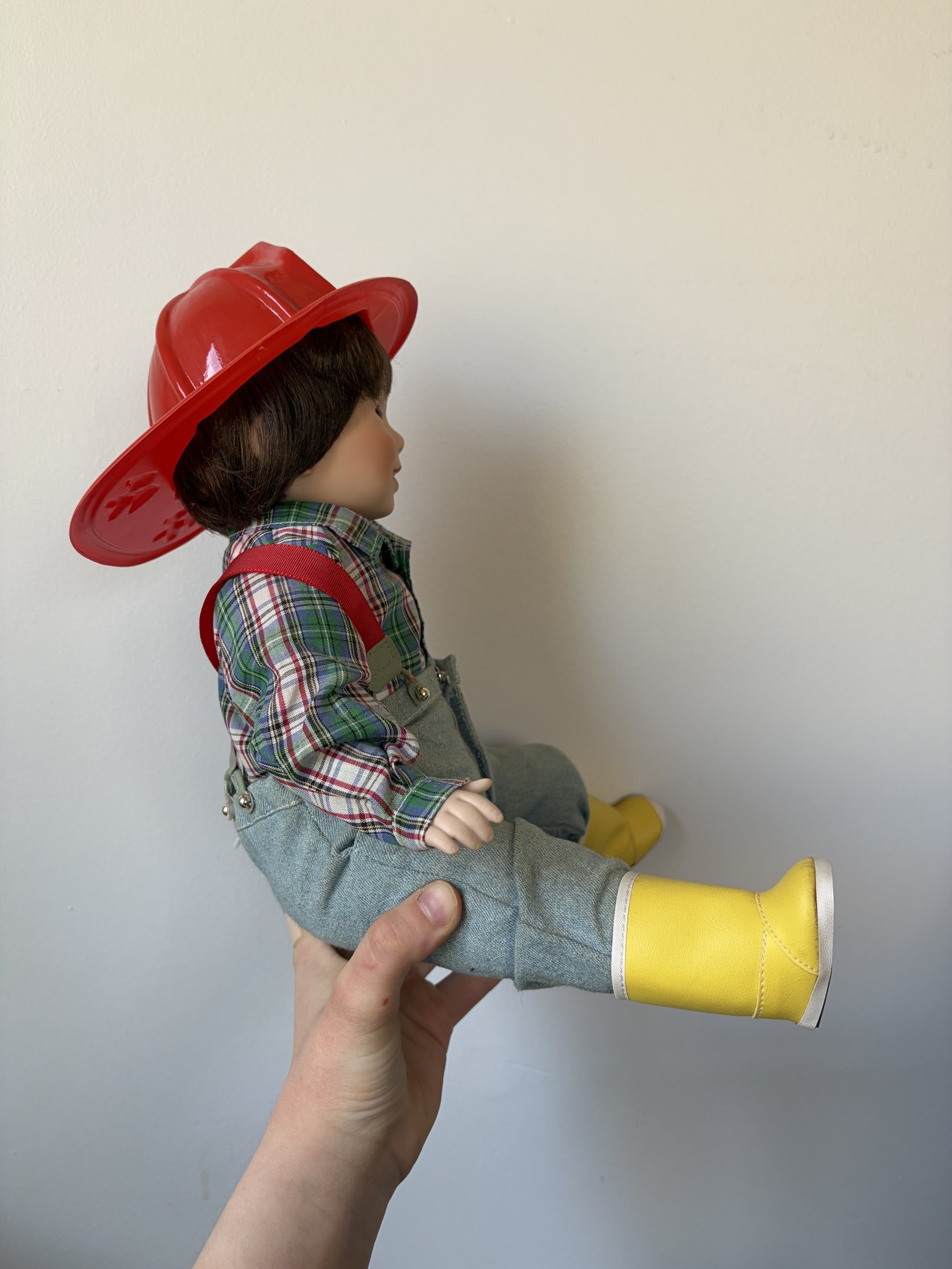 Danbury Mint 'David' Fire Chief Porcelain Doll by Elke Hutchens - Image 3