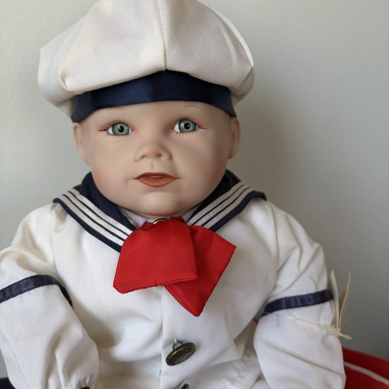 Yolanda Bello Porcelain Doll ‘Matthew’ Sailor Outfit Edwin M. Knowles
