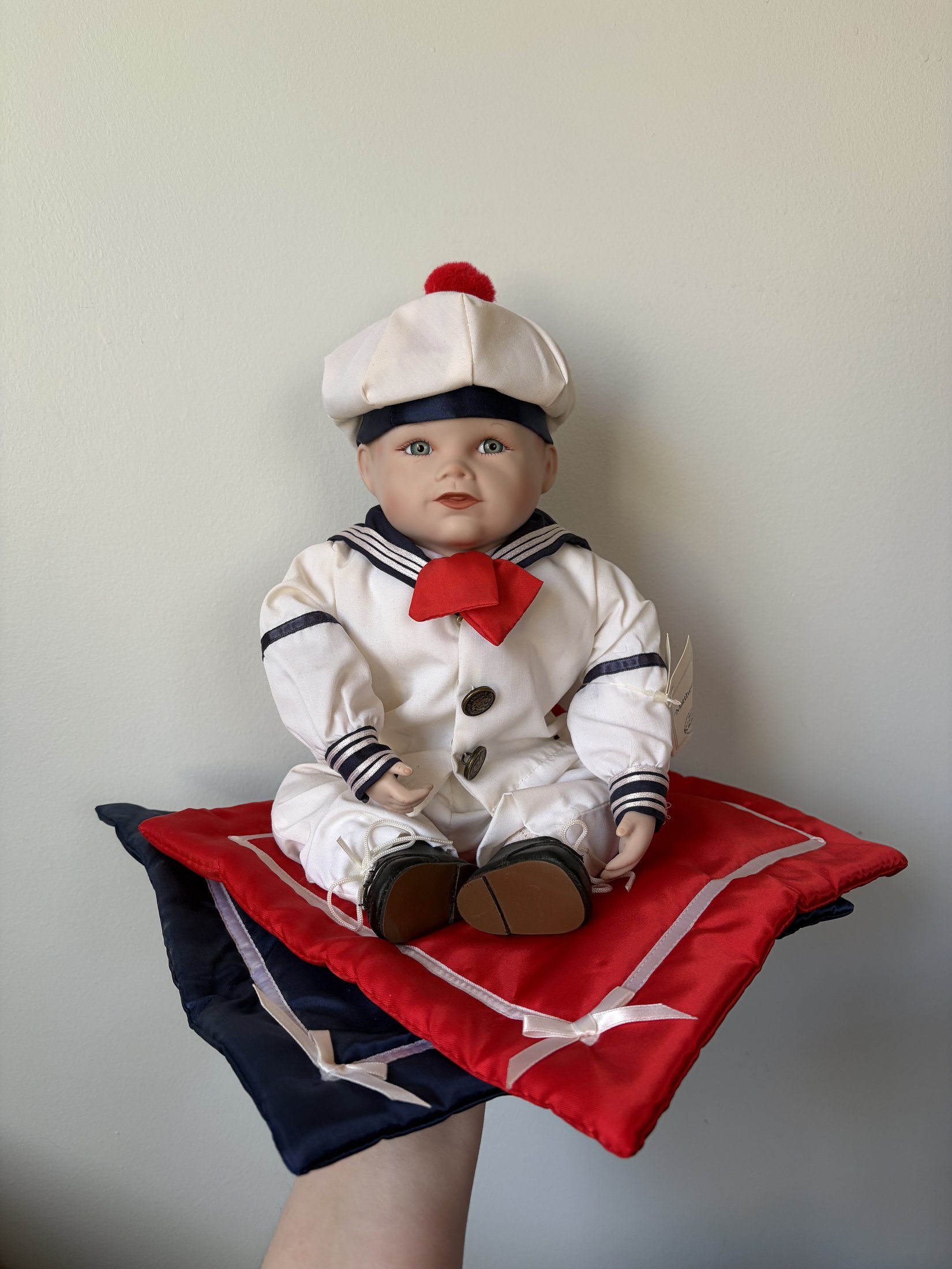 Yolanda Bello Porcelain Doll 'Matthew' Sailor Outfit Edwin M. Knowles - Image 2
