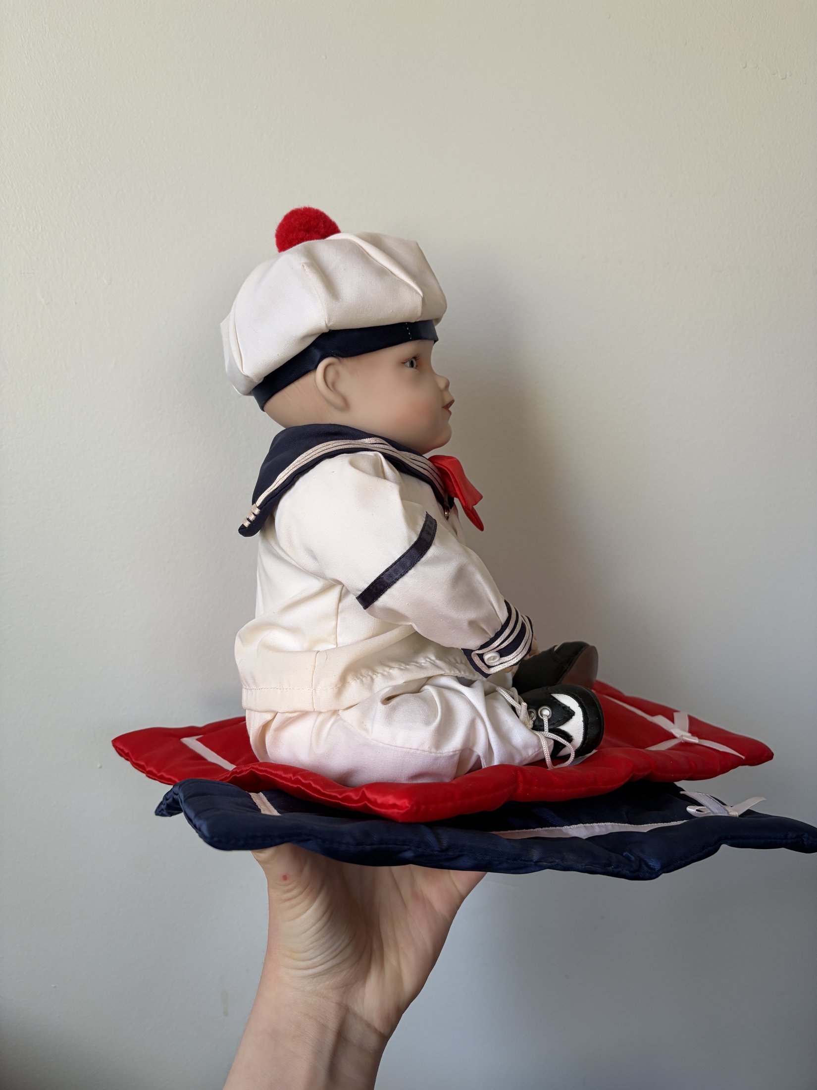 Yolanda Bello Porcelain Doll 'Matthew' Sailor Outfit Edwin M. Knowles - Image 3