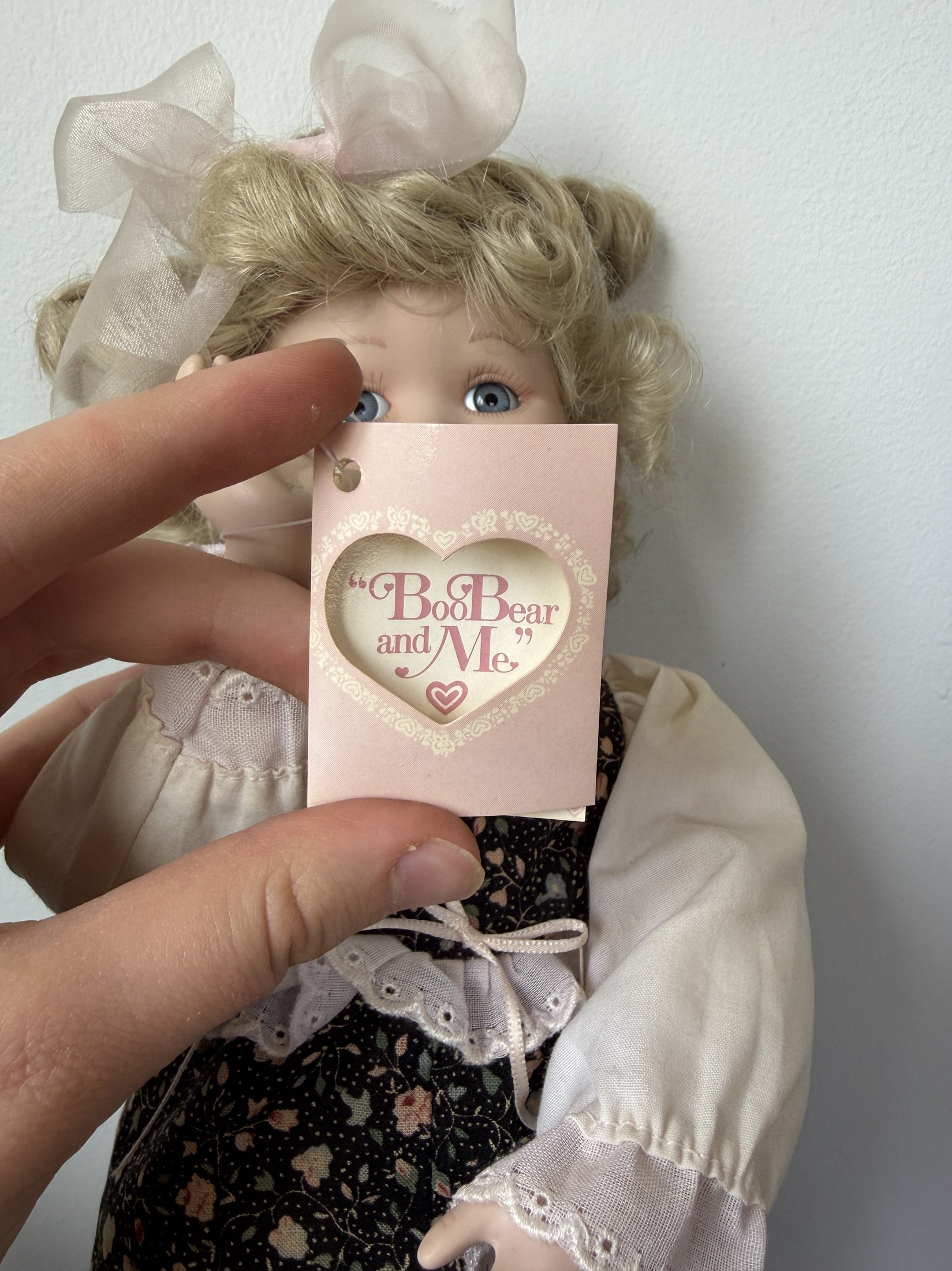 Jan Goodyear Porcelain Doll 'Evie' Boo Bear & Me 1991 Knowles - Image 5