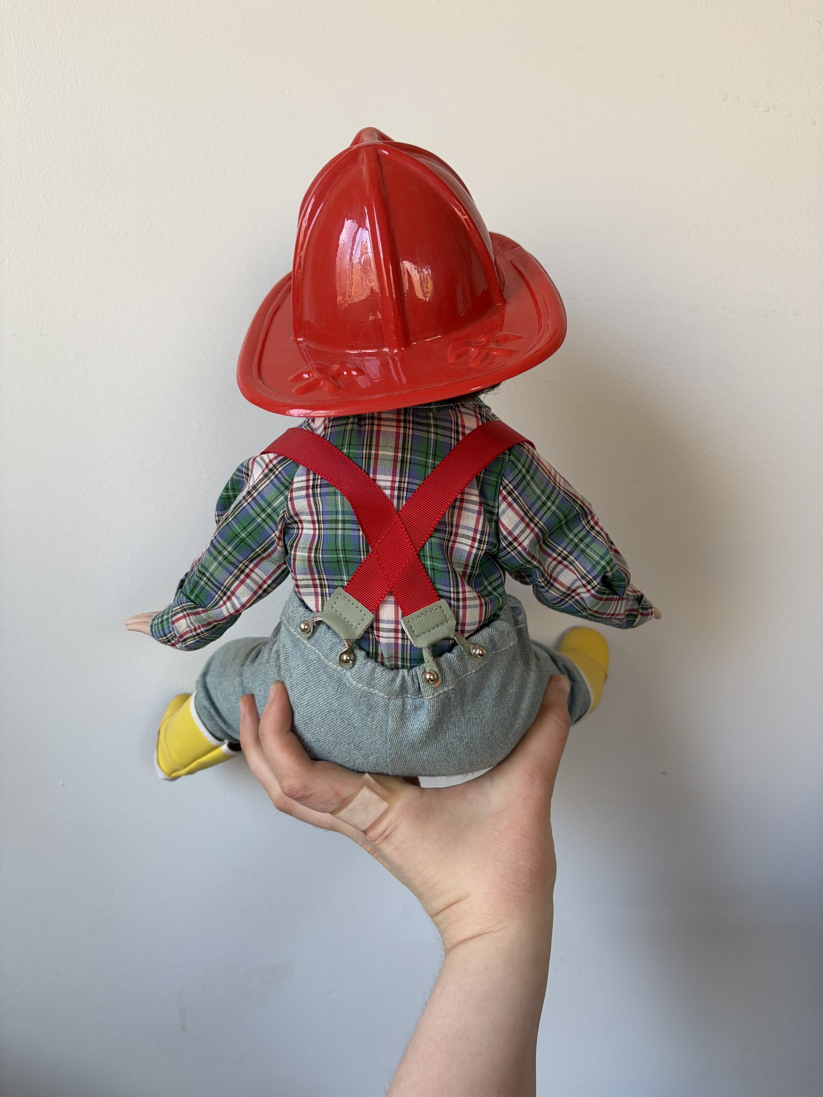 Danbury Mint 'David' Fire Chief Porcelain Doll by Elke Hutchens - Image 4