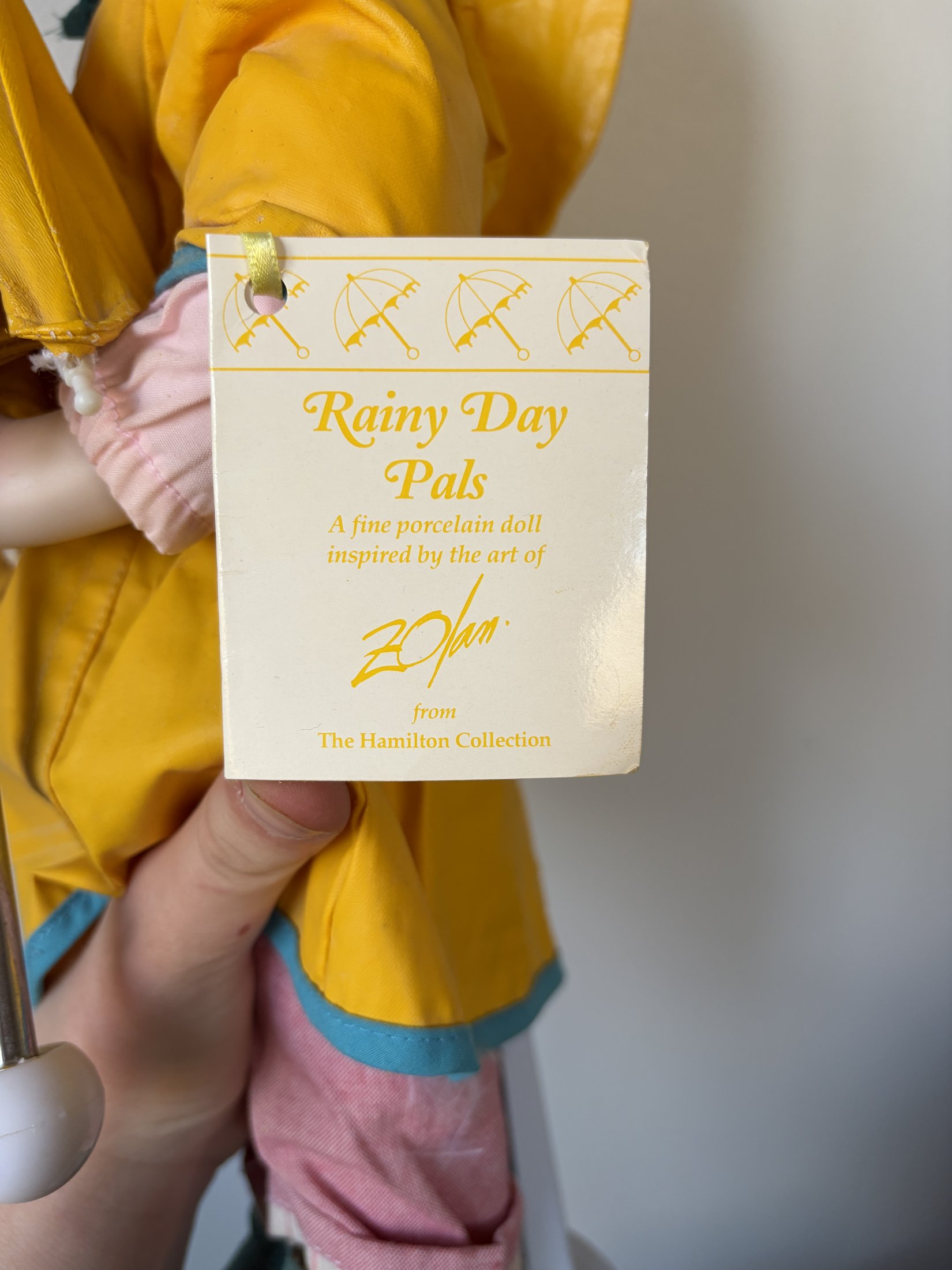 Rainy Day Pals Porcelain Doll by The Hamilton Collection - Image 6